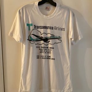 Vintage Transamerica Airlines teeshirt size medium